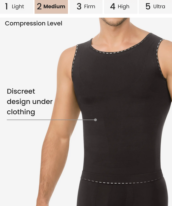 Men's seamless control compression shirt - Style 1518-CYSM Shapers- Seamless.