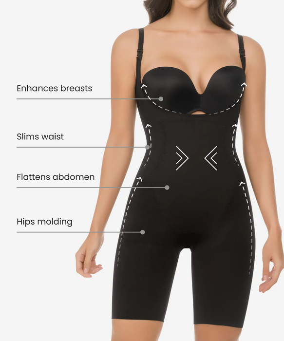 Black Seamless Bodysuit 3-Pack in style 1585-CYSM Shapers- Bundle.