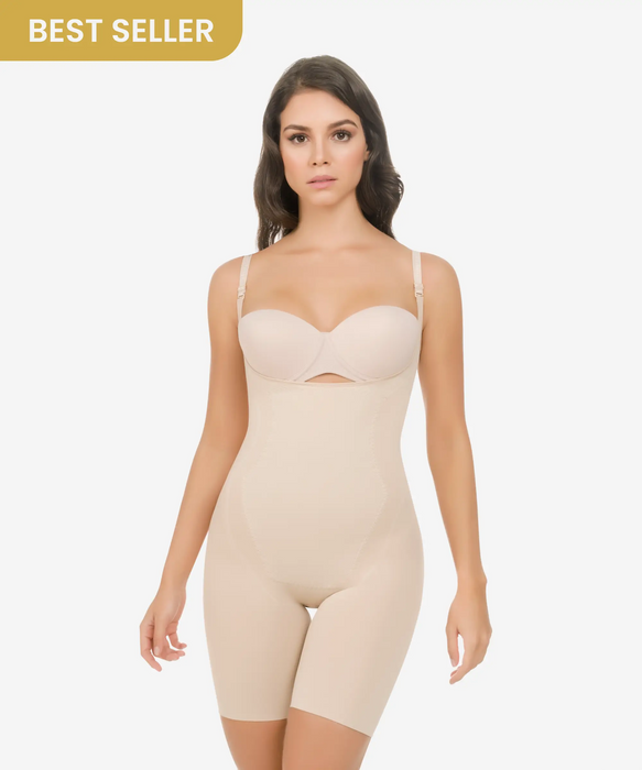 Seamless thermal action weight loss hourglass bodysuit - Style 1585-CYSM Shapers- Seamless.