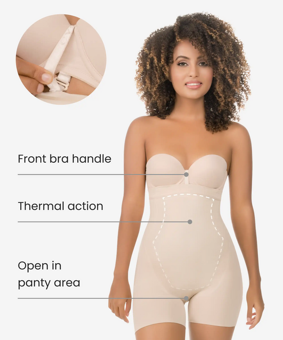 Seamless Strapless Thermal Full Body Shaper - Style 1588-CYSM Shapers- Seamless.