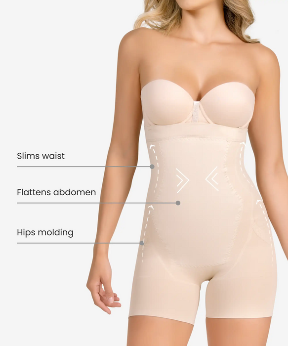 Seamless Strapless Thermal Full Body Shaper - Style 1588-CYSM Shapers- Seamless.