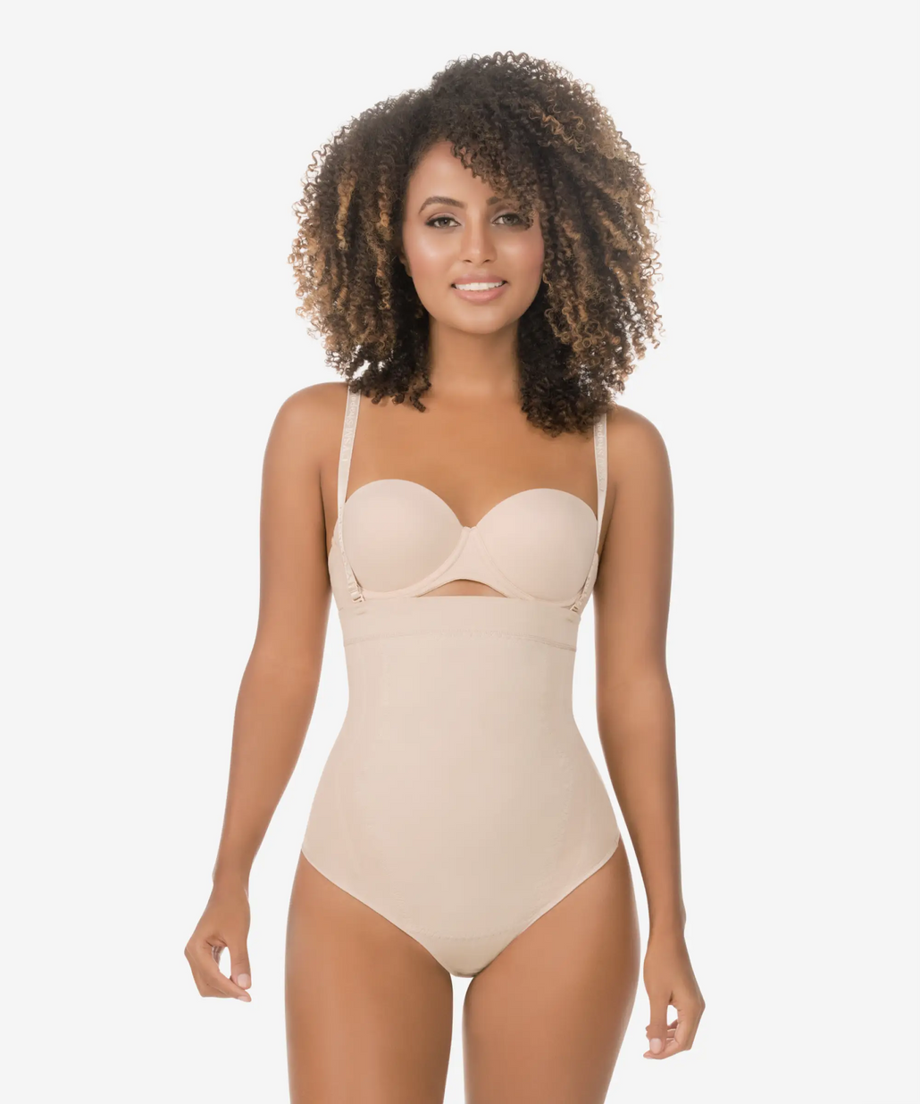 1596 - High-Waist Tummy Control Shaper in Thong