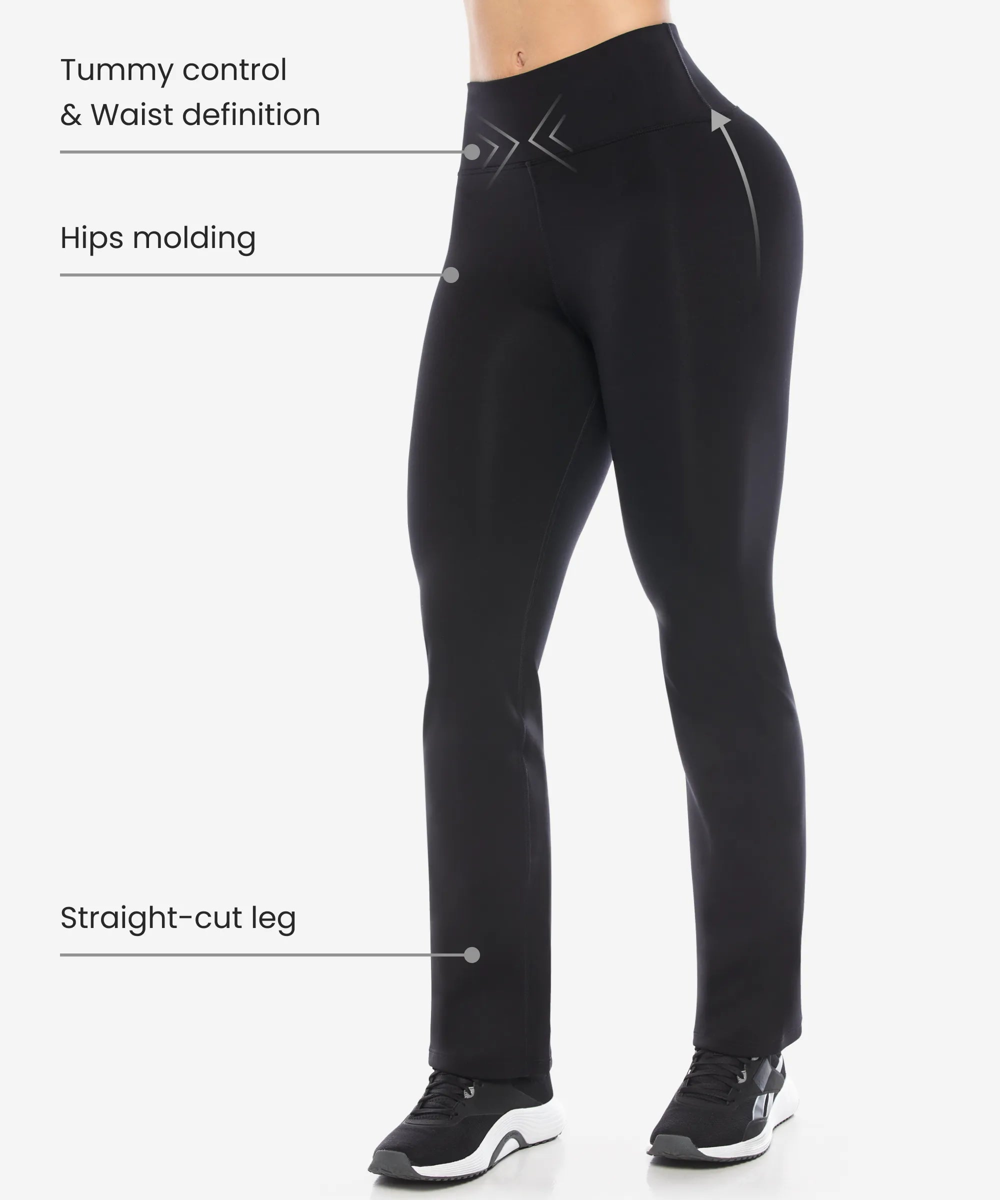Curvy Legging | Straight-Leg Fit front benefits