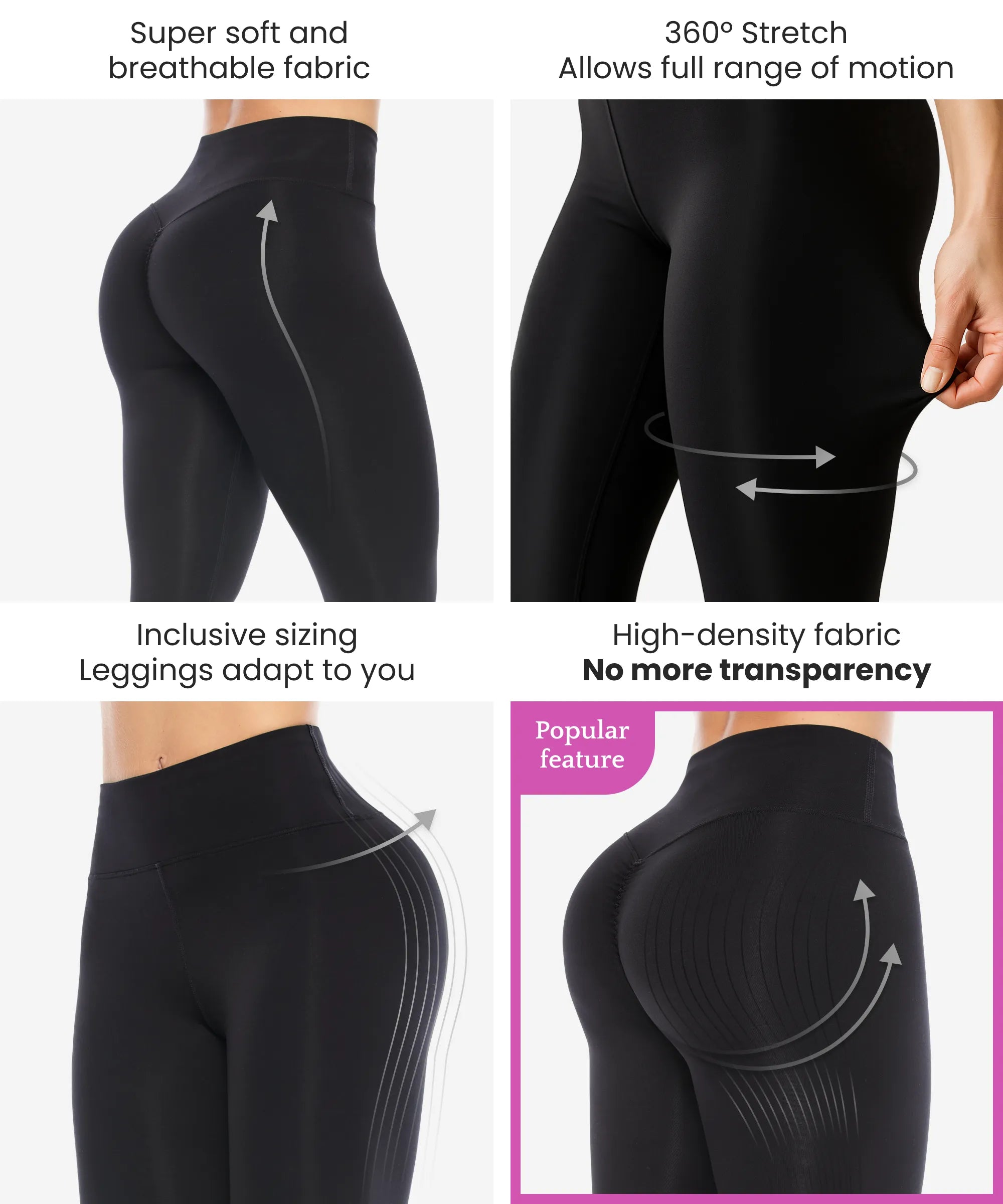 Curvy Legging | Scrunch Butt Fit product benefits