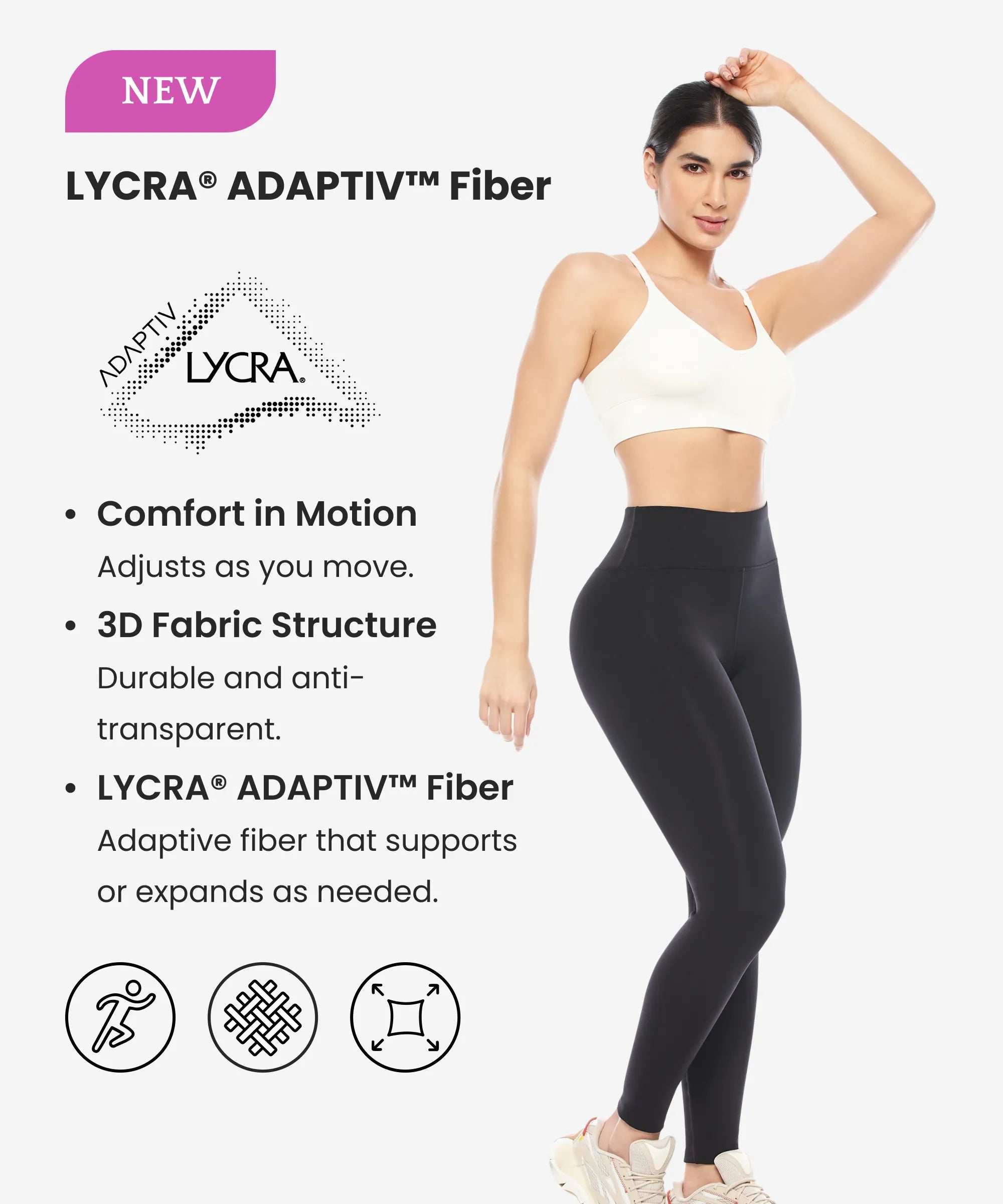 Curvy Legging | Scrunch Butt Fit  with LYCRA® ADAPTIV™ Fiber