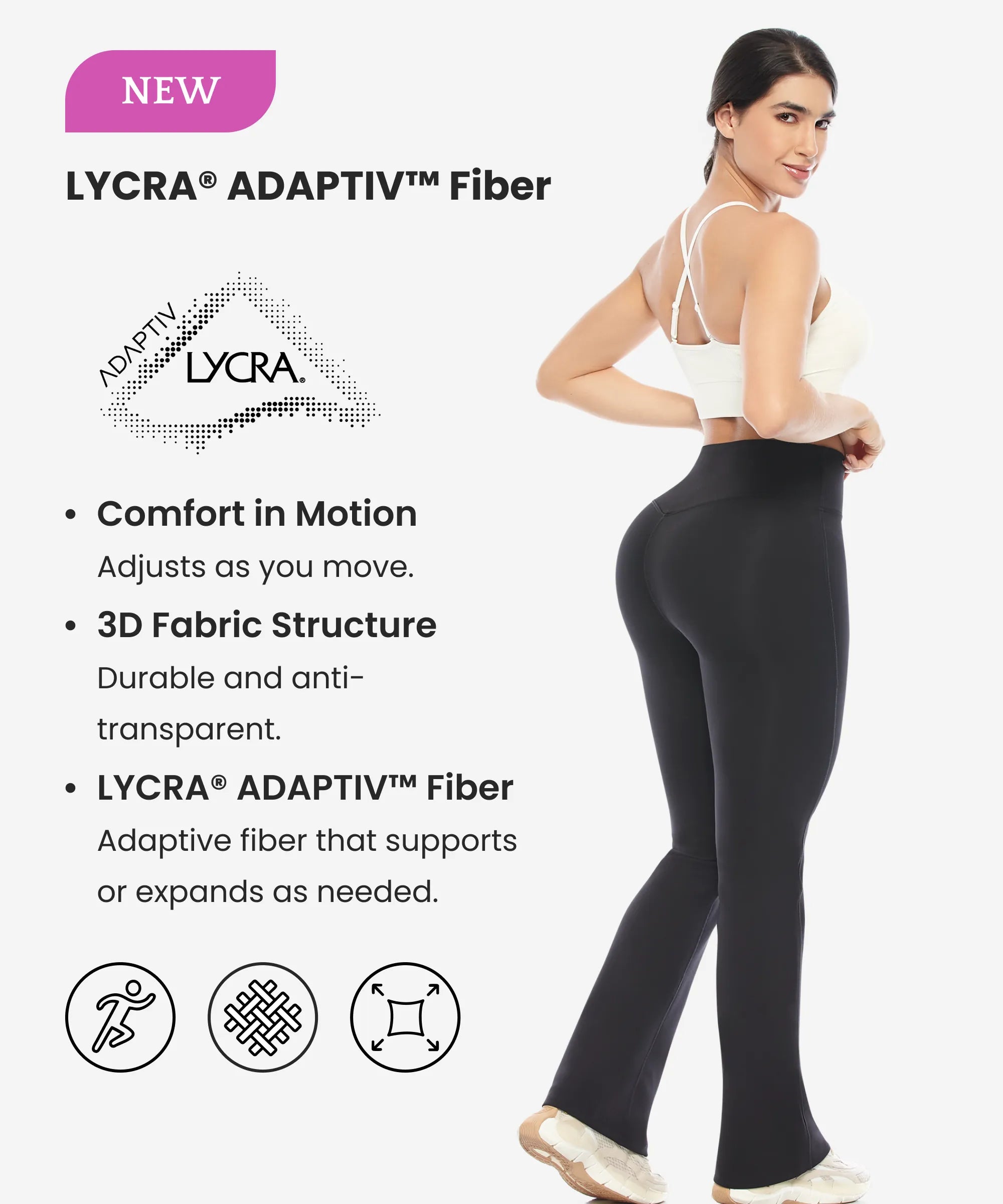 Curvy Legging | Flared-Leg Fit with LYCRA® ADAPTIV™ Fiber