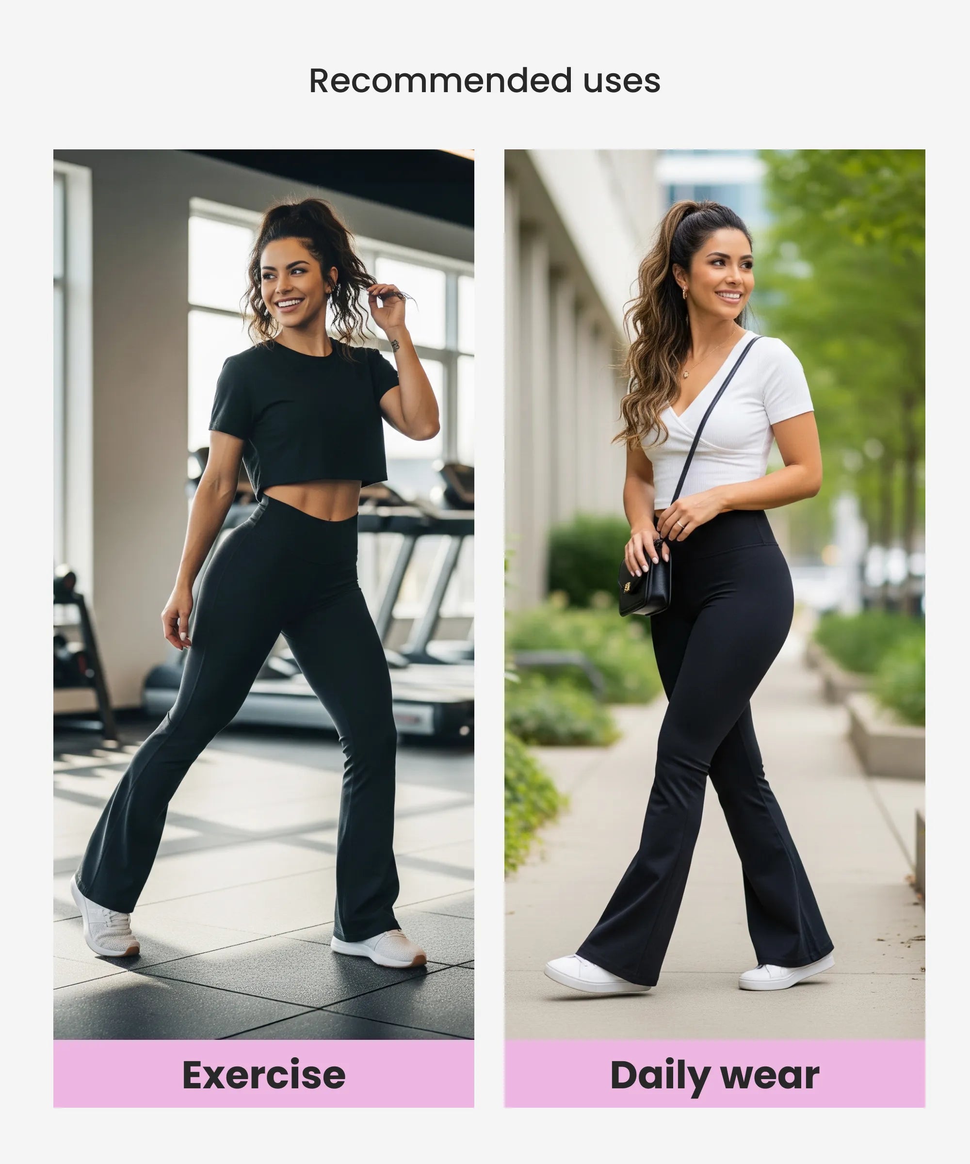 Curvy Legging | Flared-Leg Fit perfect for exercise or daily wear