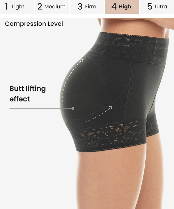 Lace butt-lifter shaper short - Style 211-CYSM Shapers- .