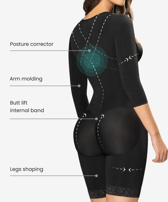 Arm shaping gradual compression bodysuit - Style 294-CYSM Shapers- Shapewear.