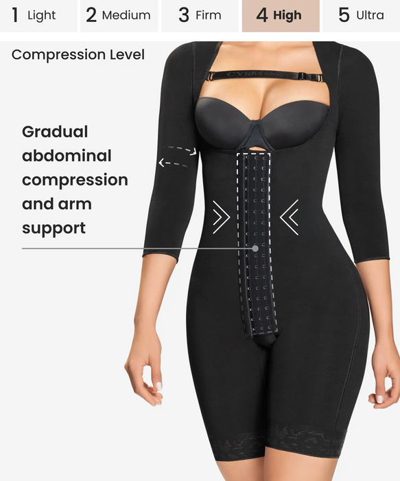 Arm shaping gradual compression bodysuit - Style 294-CYSM Shapers- Shapewear.