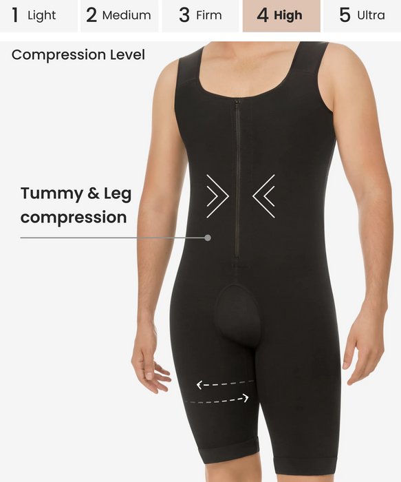 Men’s abdomen and legs control bodysuit - Style 298-CYSM Shapers- Masaje Constante.