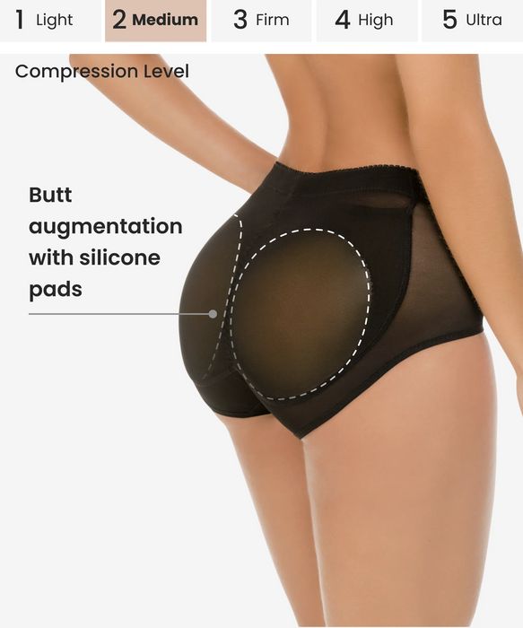 Butt-enhancing padded panty with silicone pads - Style 3-CYSM Shapers- Shapewear.