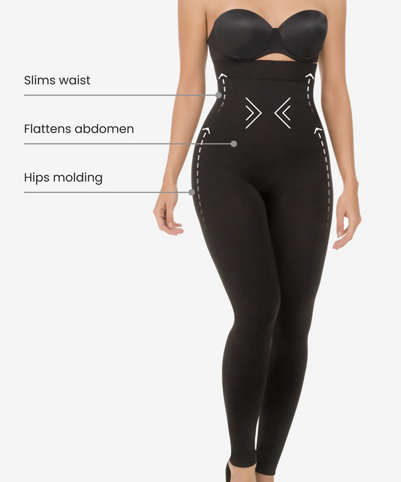 Seamless abdomen control butt-lifter leggings - Style 3108-CYSM Shapers- Seamless.