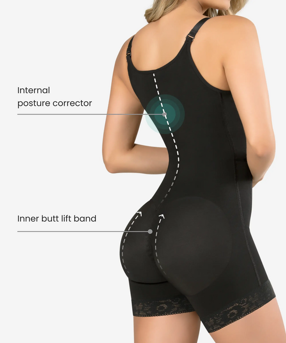 Braless compression bodysuit - Style 435-CYSM Shapers- Ultra-Silueta.