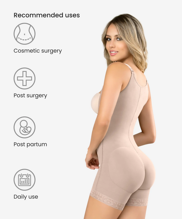 Braless compression bodysuit - Style 435-CYSM Shapers- Ultra-Silueta.