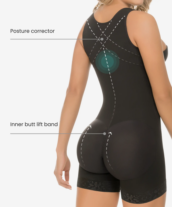 Tummy control body shaper in boyshort - Style 436-CYSM Shapers- Shapewear.