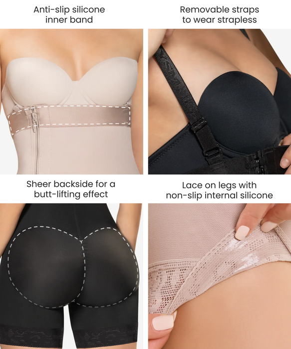 Strapless boyshort ultra silhouette shaper - Style 491-CYSM Shapers- Shapewear.