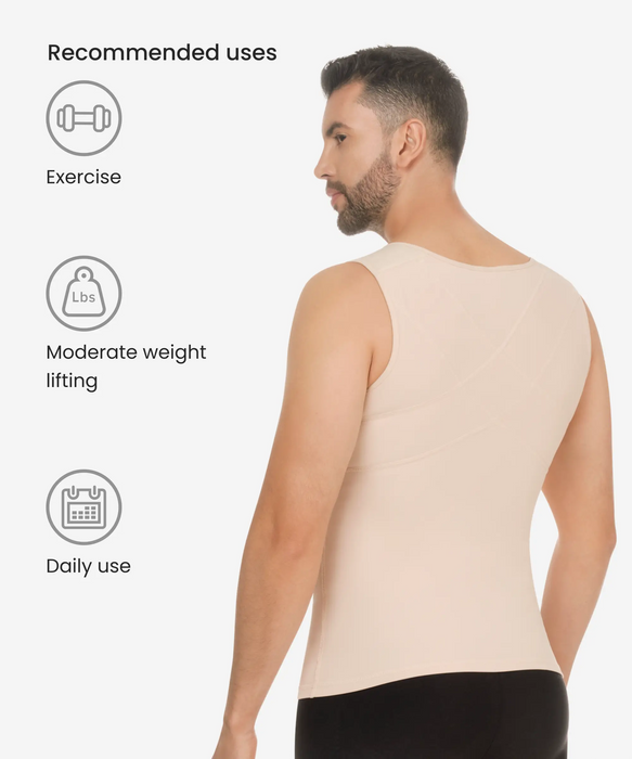 Men’s posture corrector thermal vest - Style 7005-CYSM Shapers- Ultra-Compresion.