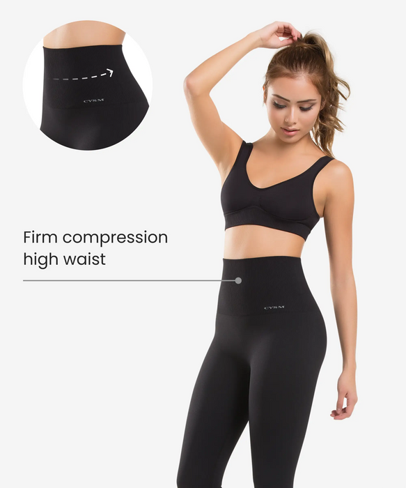 Ultra compression and abdomen control fit legging - Style 910-CYSM Shapers- Fit Leggings.