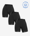 Black Hook closure Shorts 3-Pack in style 255-CYSM Shapers- Bundle.